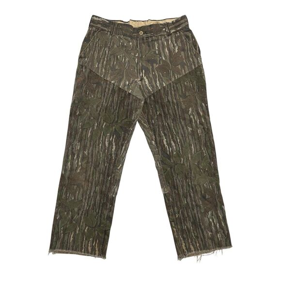 Vintage Cabela's Camo Pants Realtree USA Made Worn‎ Distressed Cut Off - Picture 1 of 6